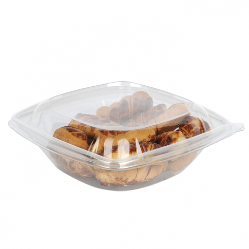 Saladier PET carré transparent