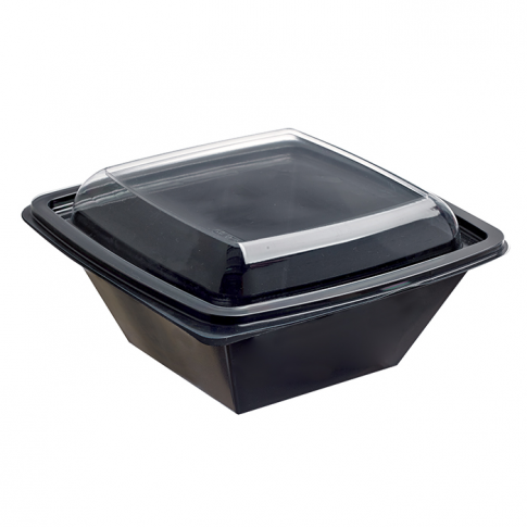 Saladier PET carré noir
