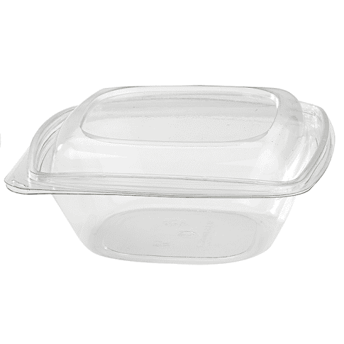 Saladier PET carré transparent