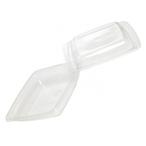 Saladier RPET carré transparent