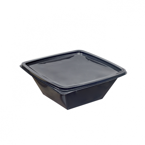 Saladier PET carré noir