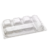 Boîte repas plastique PET transparent 5 compartiments