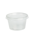 Pot plastique PP transparent rond 110 ml Diam: 7 cm 7,03 x 5,2 x 4,3 cm