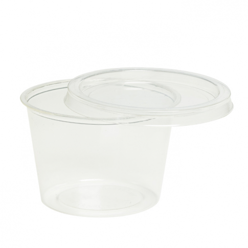 Pot rond PLA transparent