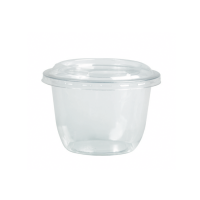 Pot à dessert en plastique PET transparent