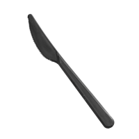 Couteau plastique PS noir “Lux”