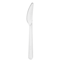 Couteau plastique PS transparent “Lux”