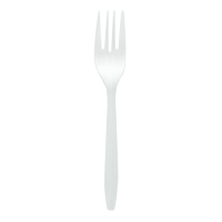 Fourchette plastique PP blanche