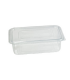 Barquette plastique PET rectangulaire transparente avec couvercle attaché 2000 ml 23 x 17,5 x 9 cm