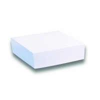 Boîte pâtissière carton blanche 18 x 18 x 5 cm