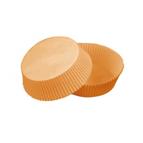 Caissette papier de cuisson ovale brune siliconée  65x50mm H40mm