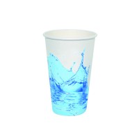 Gobelet carton boisson froide décor "Splash" 450 ml Diam: 9 cm 9 x 6 x 13,3 cm