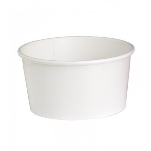 Couvercle plat blanc en carton kraft perforé pour la vapeur  H16mm