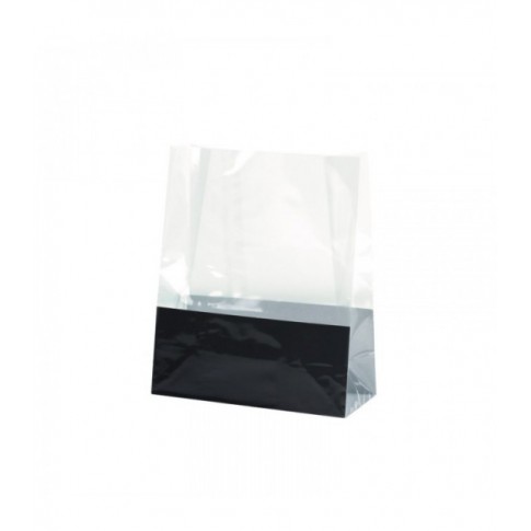 Sac SOS PP transparent fond plat  140x65mm H205mm