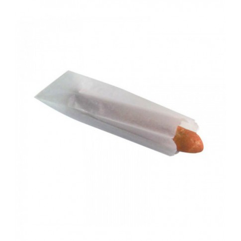 Sac sandwich papier blanc  100x40mm H340mm