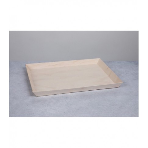 Barquette rectangulaire en bois "Samouraï" 180x130mm H29mm