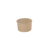 Pot carton fibre de bambou chaud et froid 150ml Ø85mm  H52mm