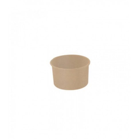 Pot carton fibre de bambou chaud et froid 120ml Ø75mm  H50mm