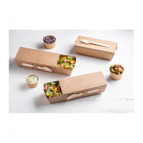 Pot carton kraft brun chaud et froid 130ml Ø74mm  H50mm