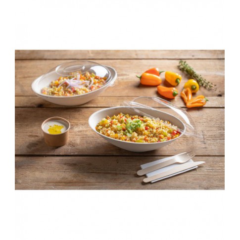Pot carton kraft brun chaud et froid 130ml Ø74mm  H50mm