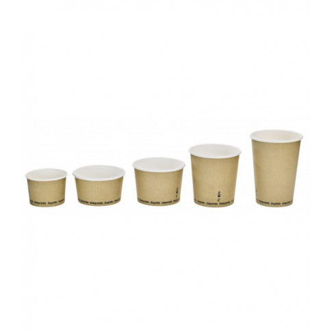 Pot à soupe carton blanc biodégradable 450ml Ø114mm  H80mm