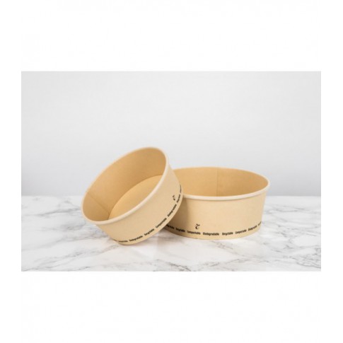 Saladier rond en carton fibre de bambou "Buckaty"   H78mm 1000ml