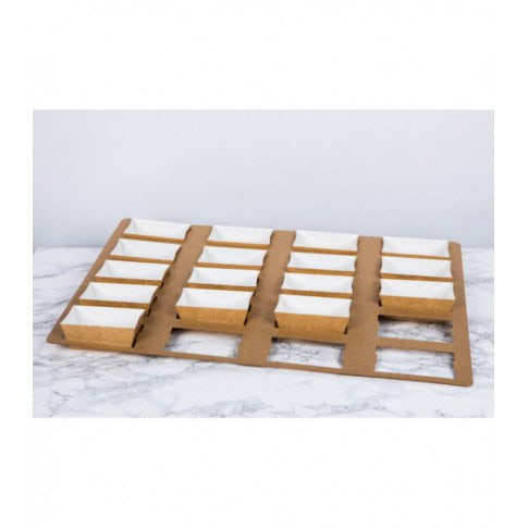 Moule de cuisson carton microflute rectangulaire  208x84mm H55mm