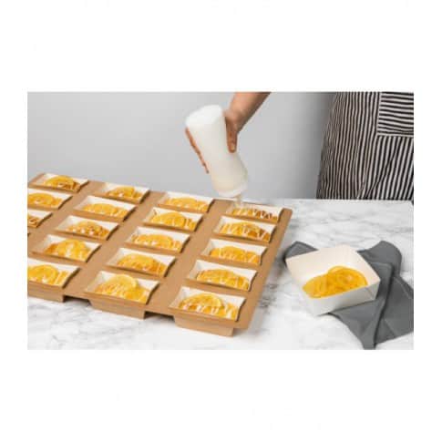 Moule de cuisson carton microflute rectangulaire  208x84mm H55mm