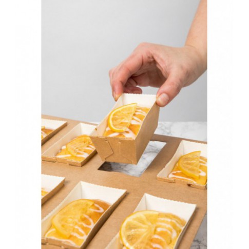 Moule de cuisson carton microflute rectangulaire  208x84mm H55mm