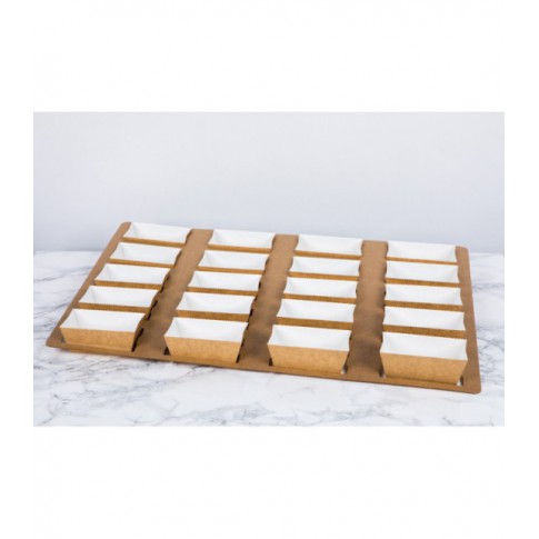 Moule de cuisson carton microflute rectangulaire  208x84mm H55mm