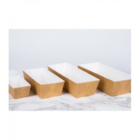 Moule de cuisson carton microflute rectangulaire  208x84mm H55mm