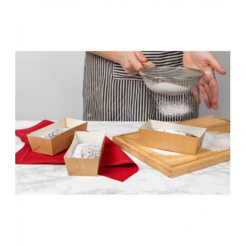 Moule de cuisson carton microflute rectangulaire  208x84mm H55mm