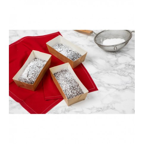 Moule de cuisson carton microflute rectangulaire  208x84mm H55mm
