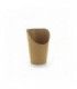 Gobelet snack carton brun  Ø90mm  H160mm