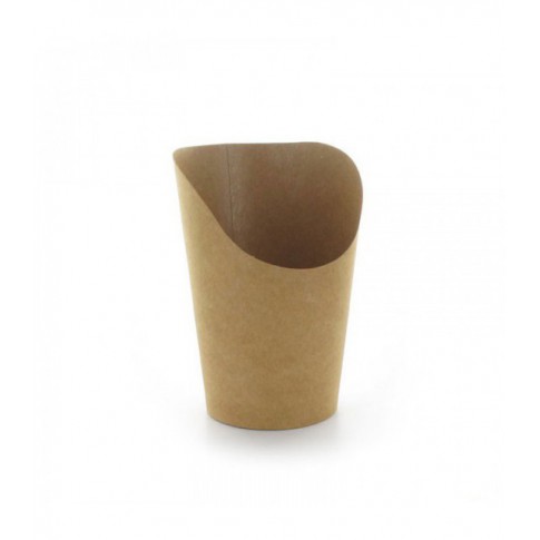 Gobelet snack carton brun  Ø90mm  H160mm