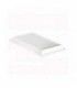Couvercle dôme rectangulaire blanc en pulpe de canne 410x280mm H37mm