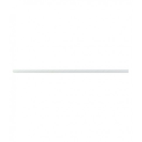 Paille en papier blanc emballée individuellement  H197mm