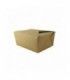 Boîte repas carton kraft laminé 228x160mm H90mm 2 300ml