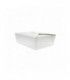 Boite repas carton blanc  215x160mm H65mm 1900ml