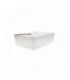 Boîte repas carton blanc 1 400ml 220x160mm H50mm