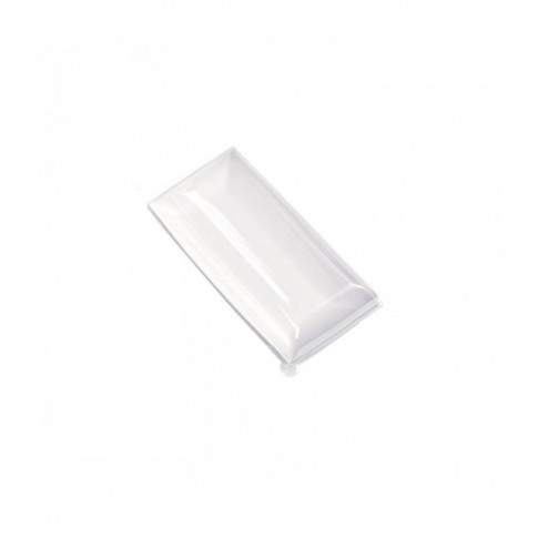 Couvercle BioNchic dôme transparent en plastique PET 180x90mm H30mm