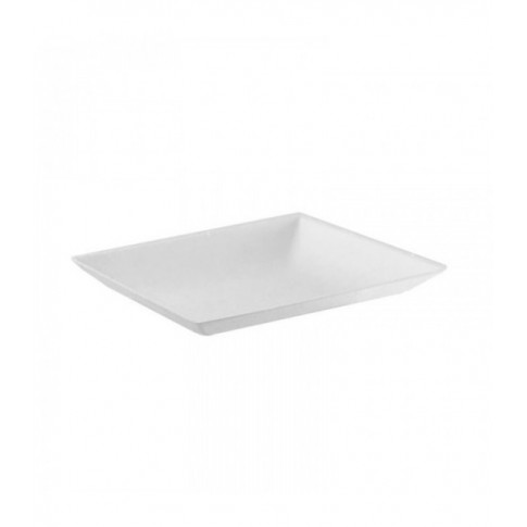 Couvercle BioNchic dôme transparent en plastique PET 112x112mm H36mm