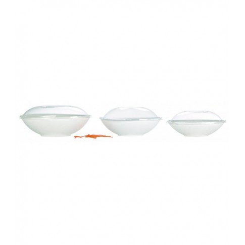 Bol ovale blanc en pulpe "BioNchic" 225x135mm H55mm 750ml