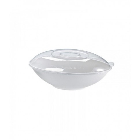 Bol ovale blanc en pulpe "BioNchic" 240x145mm H63mm 1000ml