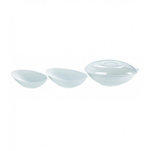 Bol ovale blanc en pulpe "BioNchic" 240x145mm H63mm 1000ml