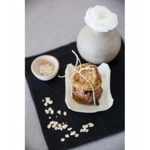 Mini assiette bois "Pin Up"  85x85mm H35mm