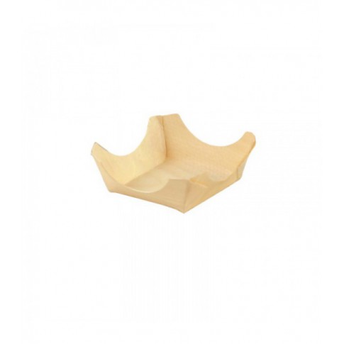 Mini assiette bois "Pin Up"  60x60mm H25mm