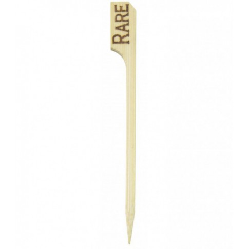 Pique à steak bambou Teppo Gushi, inscription Rare (bleu)   H90mm