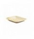 Assiette carrée angles droits en palmier 165x165mm H30mm