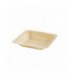 Assiette carrée en bois "Scandinavie"  140x140mm H25mm